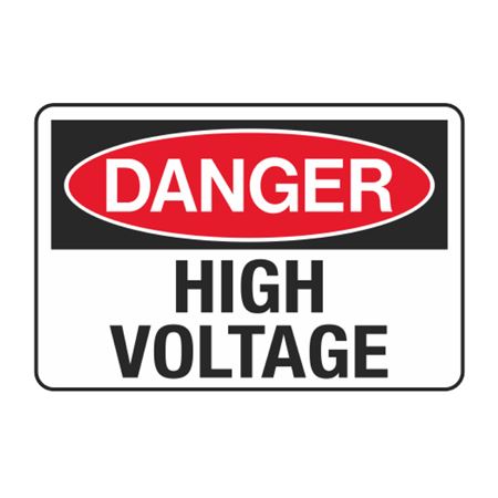 Danger High Voltage Decal